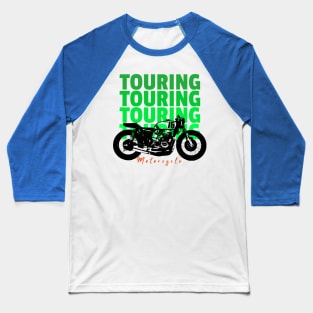 Touring Motorcyle Baseball T-Shirt